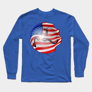 american flag of united states of america Long Sleeve T-Shirt